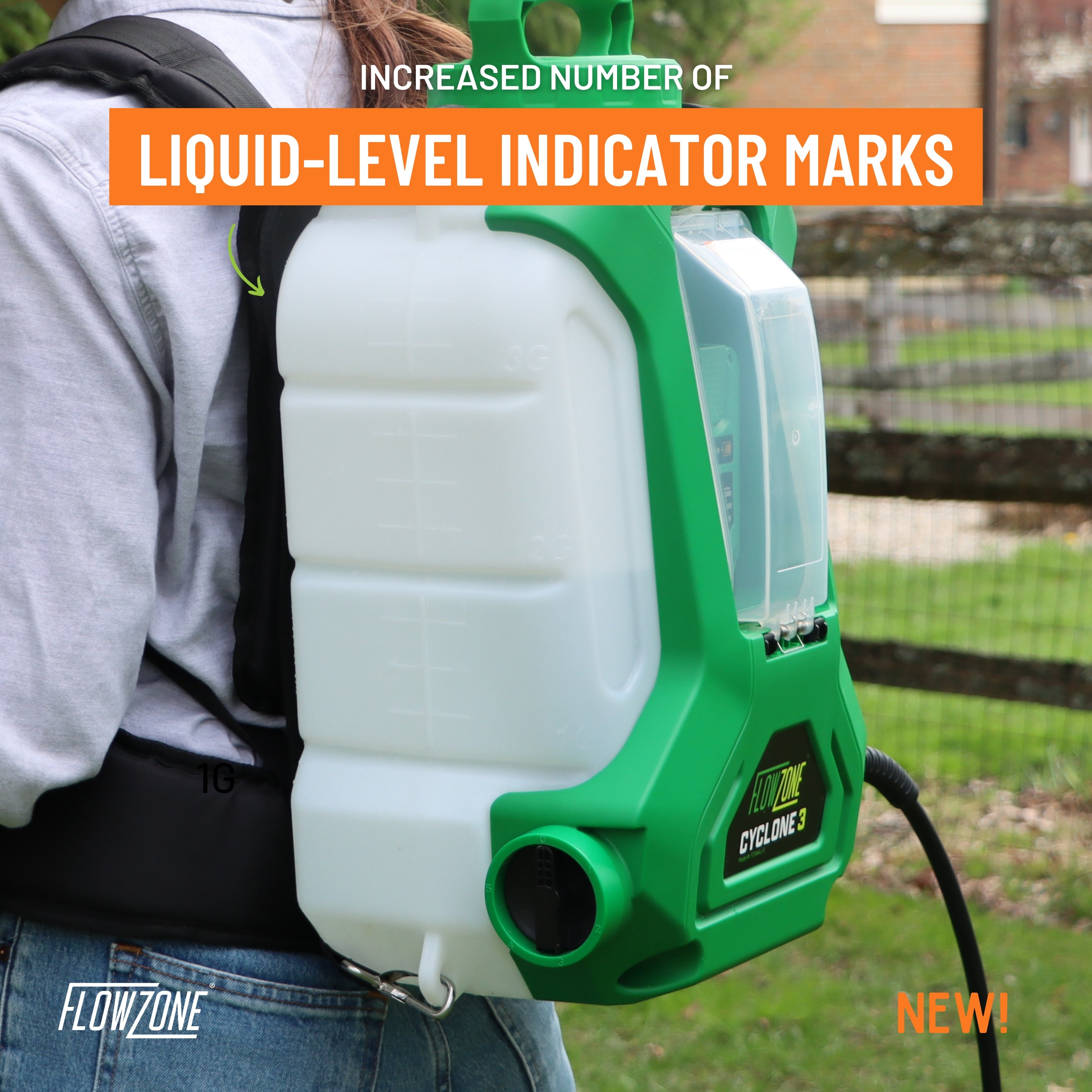 Cyclone 3 Battery Powered Backpack Sprayer (4-Gallon)