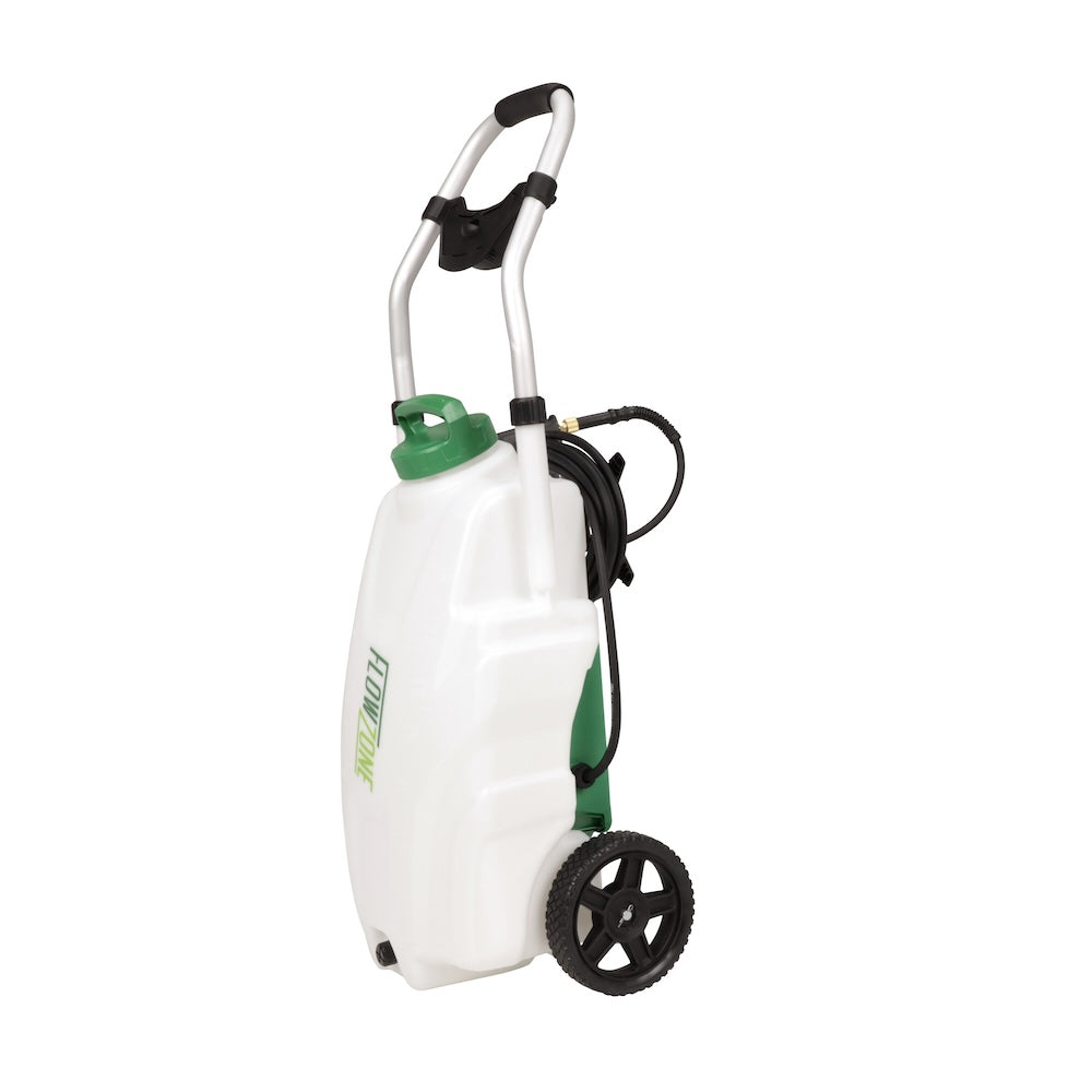 Monsoon 2.5 Pulverizador rodante con batería de 5 posiciones y presión variable (9 galones)