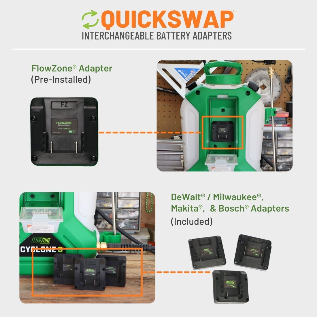[TOOL ONLY] Cyclone 3 Battery Powered Backpack Sprayer (4-Gallon)