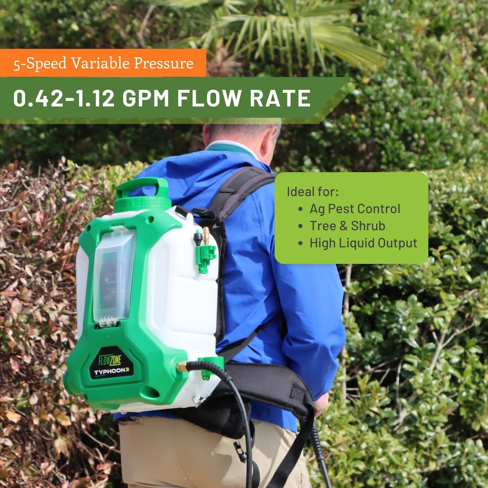 Typhoon 3 Battery Powered Backpack Sprayer (4-Gallon)