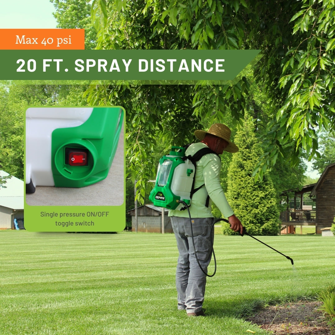 [TOOL ONLY] Zephyr Battery-Powered Backpack Sprayer (4-Gallon)