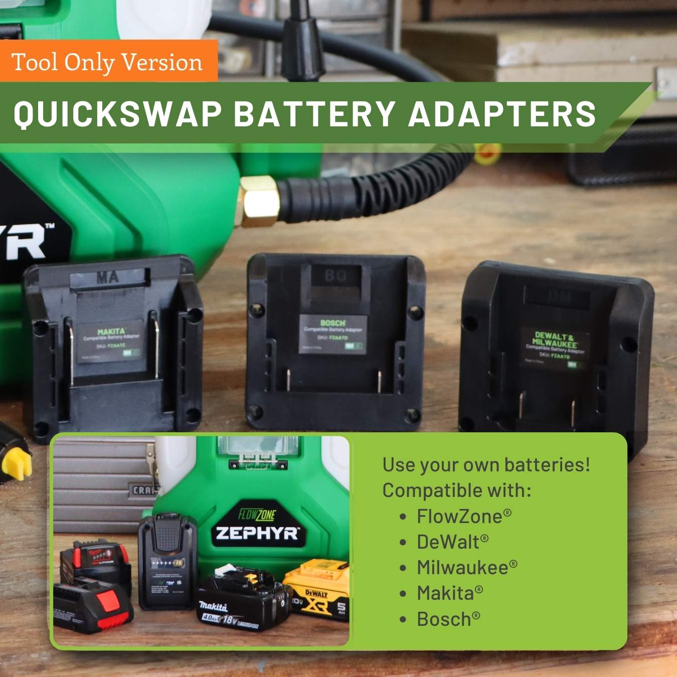 [TOOL ONLY] Zephyr Battery-Powered Backpack Sprayer (4-Gallon)