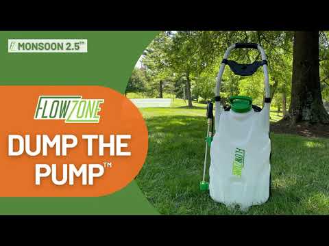 Monsoon 2.5 Pulverizador rodante con batería de 5 posiciones y presión variable (9 galones)